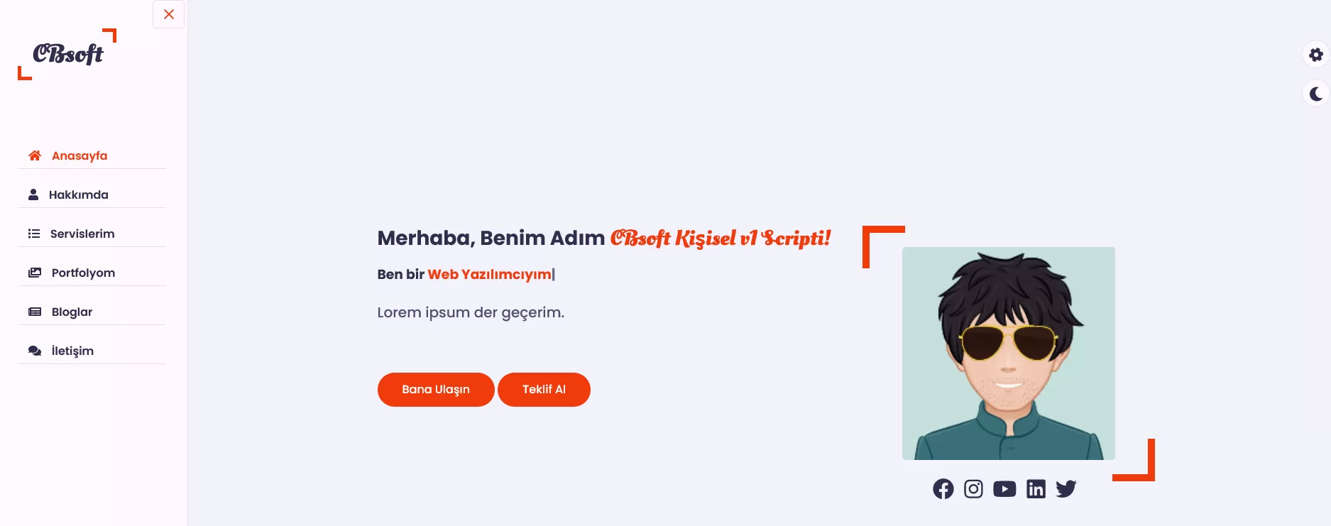 CBsoft Kişisel Site v1 Script